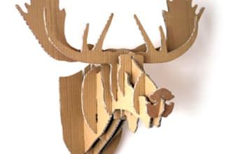 make you a cardboard moose head