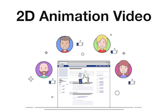 create 2d animation  motion graphics and business promo video