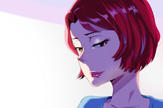 do digital art character designs
