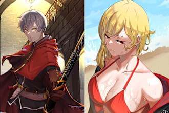 draw you anime or manga style illustration