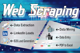 do web scraping data mining from any websites