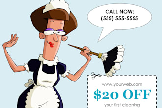 make 10 cleaning company flyers
