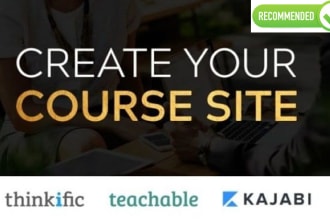 develop your kajabi, teachable or thinkific school