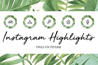design a modern instagram stories highlight