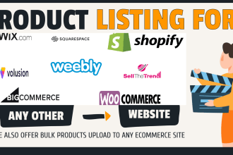 upload add or list products to your woocommerce or any ecommerce store