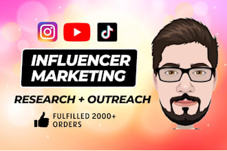 find and outreach instagram tiktok youtube influencers for influencer marketing