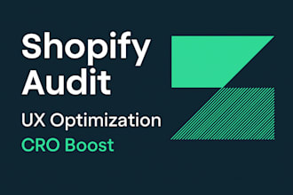 audit your shopify store and optimize UX and cro for better conversions