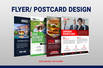 do a business flyer and postcard design for your company