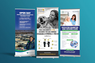 design roll up banner, retractable banner, pull up banner, signage design