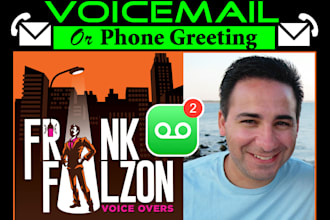 record a professional ivr voice over or voicemail greeting