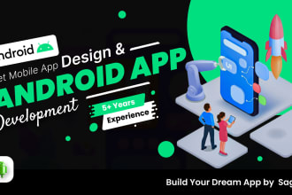 develop an android app as android developer, android studio