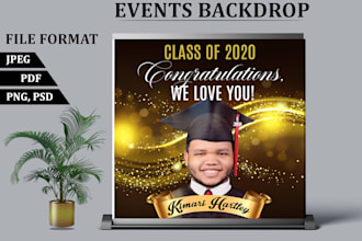 design photo booth, step repeat backdrop and banner ads