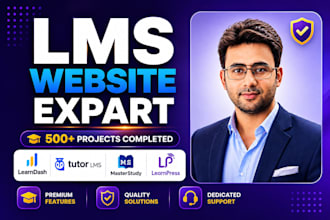 build an lms website with tutor lms, masterstudy lms, and learndash