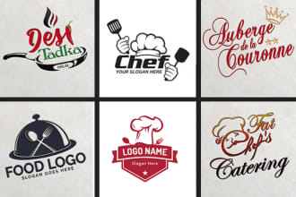 do fantastic logo for cooking,bakery,cafe,bbq,chief