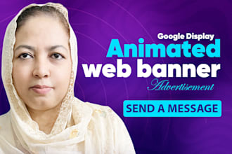 web banner design, HTML5, animated, google display ads
