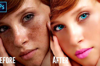 do high end photo retouching and editing