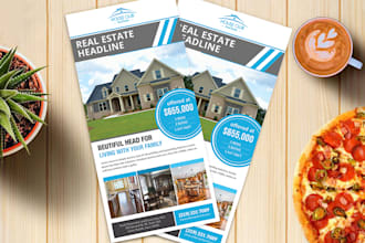 design amazing flyer, dl flyer, poster and door hanger