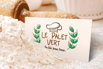 do professional food, pastry, and bakery logo design