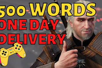 write your unique gaming or film article quickly