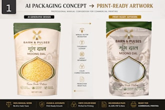 convert ai packaging concepts into print ready artwork