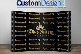 design custom red carpet backdrop,step and repeat from logo