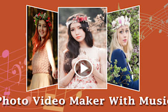develop photo video maker app with music for android