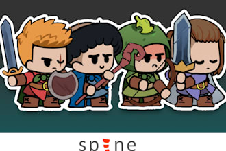 animate your 2d game character in spine pro