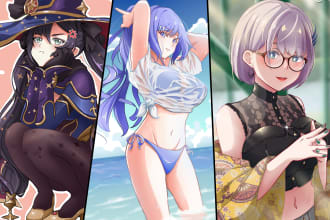 draw your original character or fanart for you