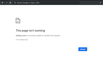 fix 500 internal server error in your budget