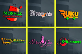 do ecommerce logo for online store,shopify or website
