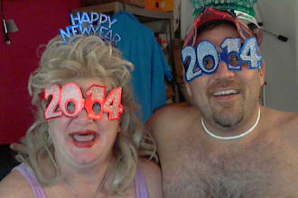 make a redneck couple crazy greeting card New Years Year Silvester gig video