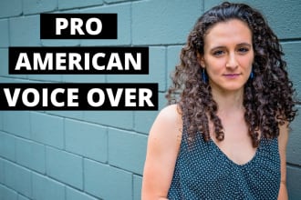 record your american female voice over