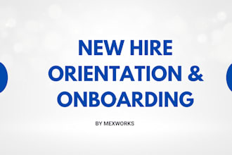 create new hire orientation and employee onboarding HR
