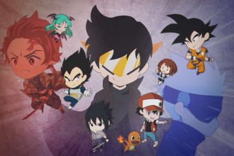 draw a character in a chibi style