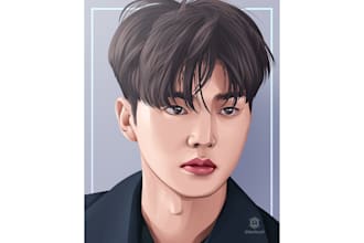 make vector portrait cartoon from your photo