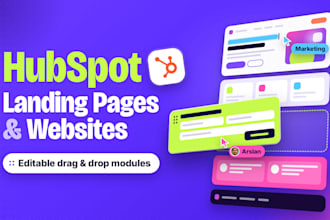 design hubspot landing pages and hubspot websites with editable cms modules