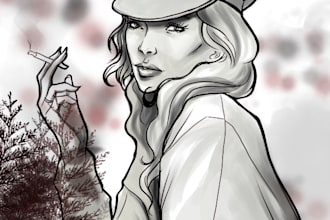do comicbook style portraits