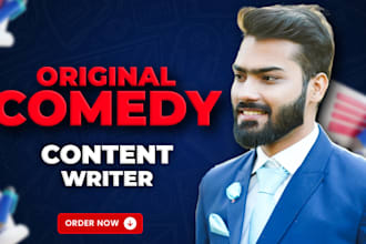 write comedy movie scripts and skits for you