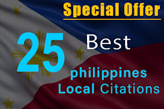 build 25 local citations for the philippines