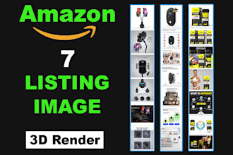 make 3d amazon listing images