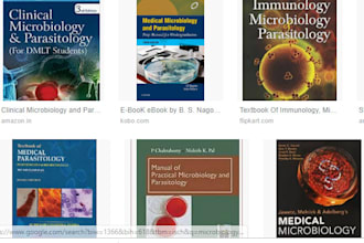 write microbiology,parasitology and oncology