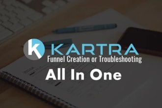build a landing page,website,sales funnel by using clickfunnel or kartra