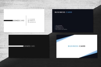 design clean minimal business card