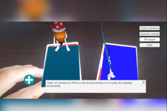 proyectos en realidad aumentada y mixta con vuforia o arcore