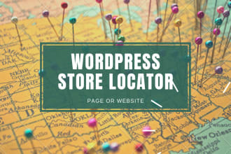 build wordpress store locator page or website