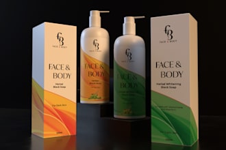 create photo realistic 3d product package