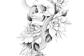 sketch a tattoo, drawing, sketch for you