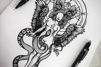 create a gorgeous tattoo design based on your idea