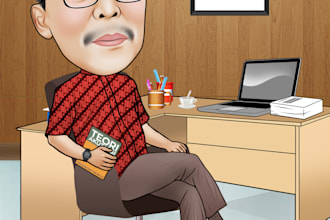 make awesome interesting caricature