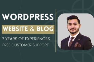 build responsive wordpress website design and wordpress blog website